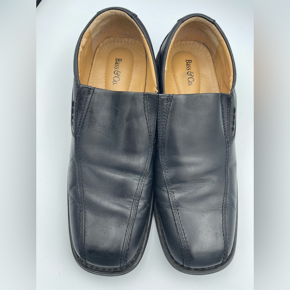 Bass & Co Men’s Burton Style Leather Shoes Black 11 M Pre-Owned